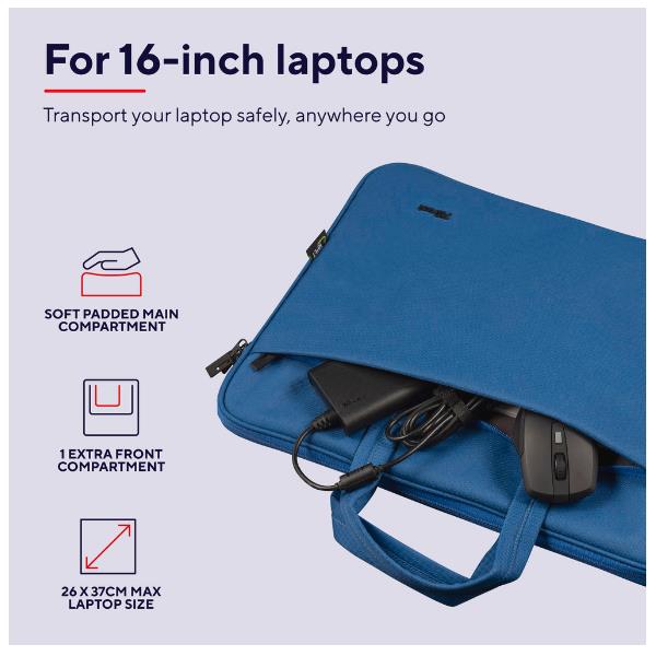 Trust Bologna Slim - Borsa trasporto notebook - …