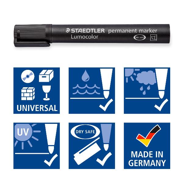 STAEDTLER Lumocolor - Marcatore - permanente - arancione …