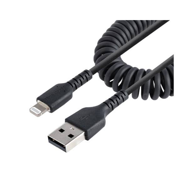 StarTech.com Cavo Lightning a USB-A Spiralato da 1m …