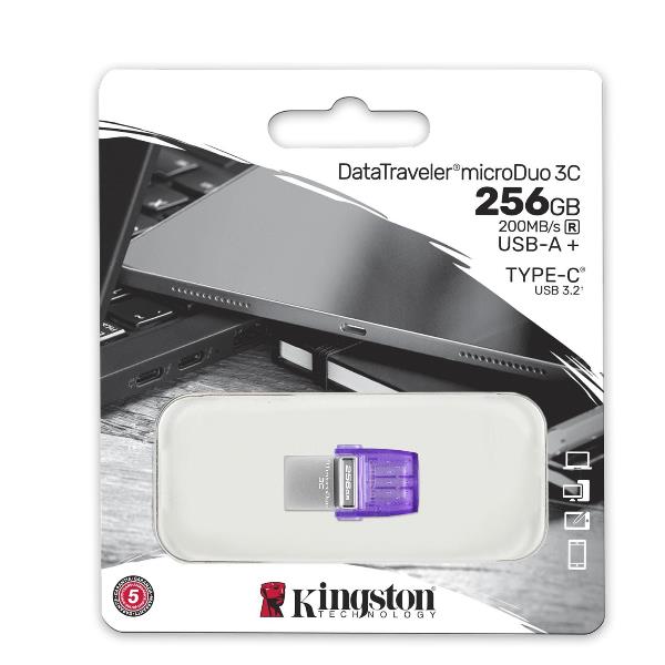 PEN DRIVE 3.2 256GB MICRO DUO 3C TYPE-C/TYPE-A …