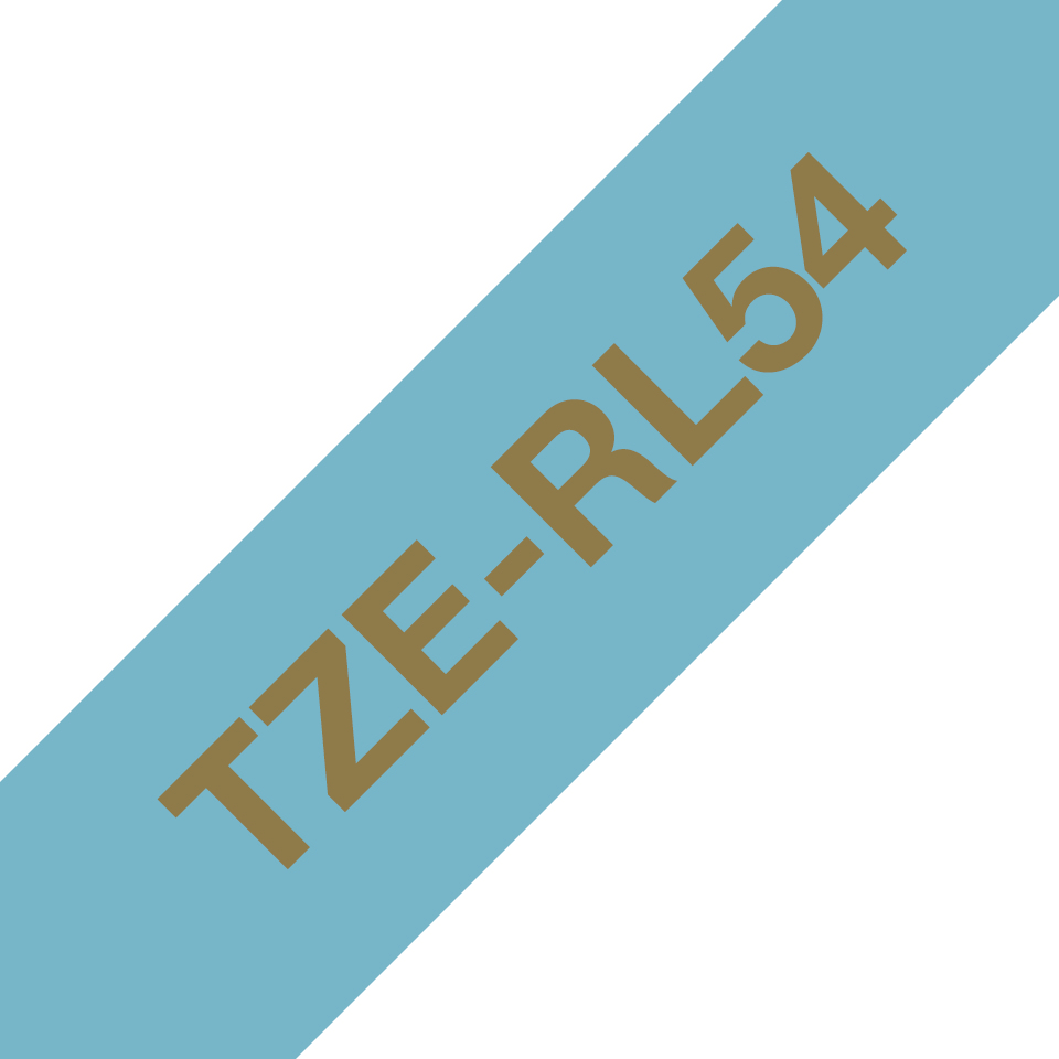 Brother TZe-RL54 - Satinata - oro su azzurro …
