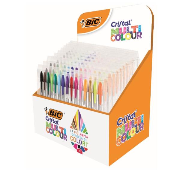 Astuccio penne Cristal Multicolor - colori assortiti - …