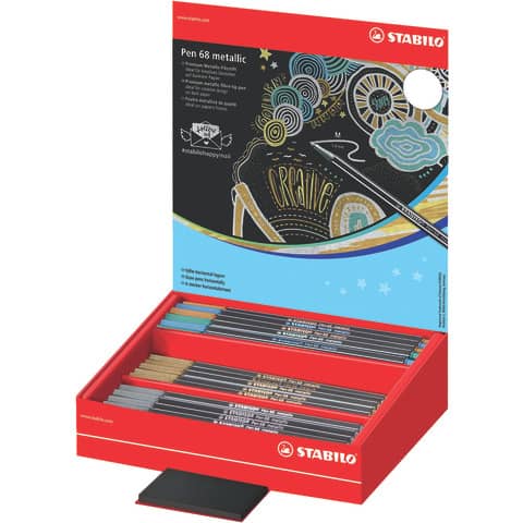 Pennarello Pen 68 - colori assortiti metallici - …