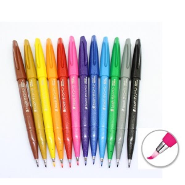 Pennarello Brush Sign Pen - rosso - Pentel