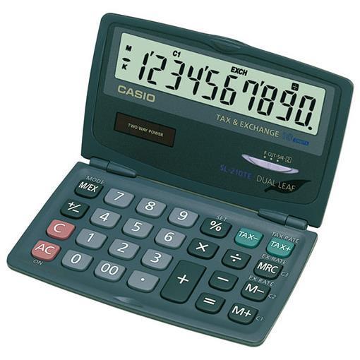 Casio SL-210TE - Calcolatrice tascabile - 10 cifre …