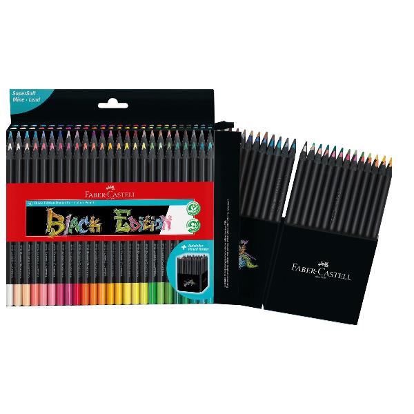 Matite colorate triangolare Black Edition - colori assortiti …