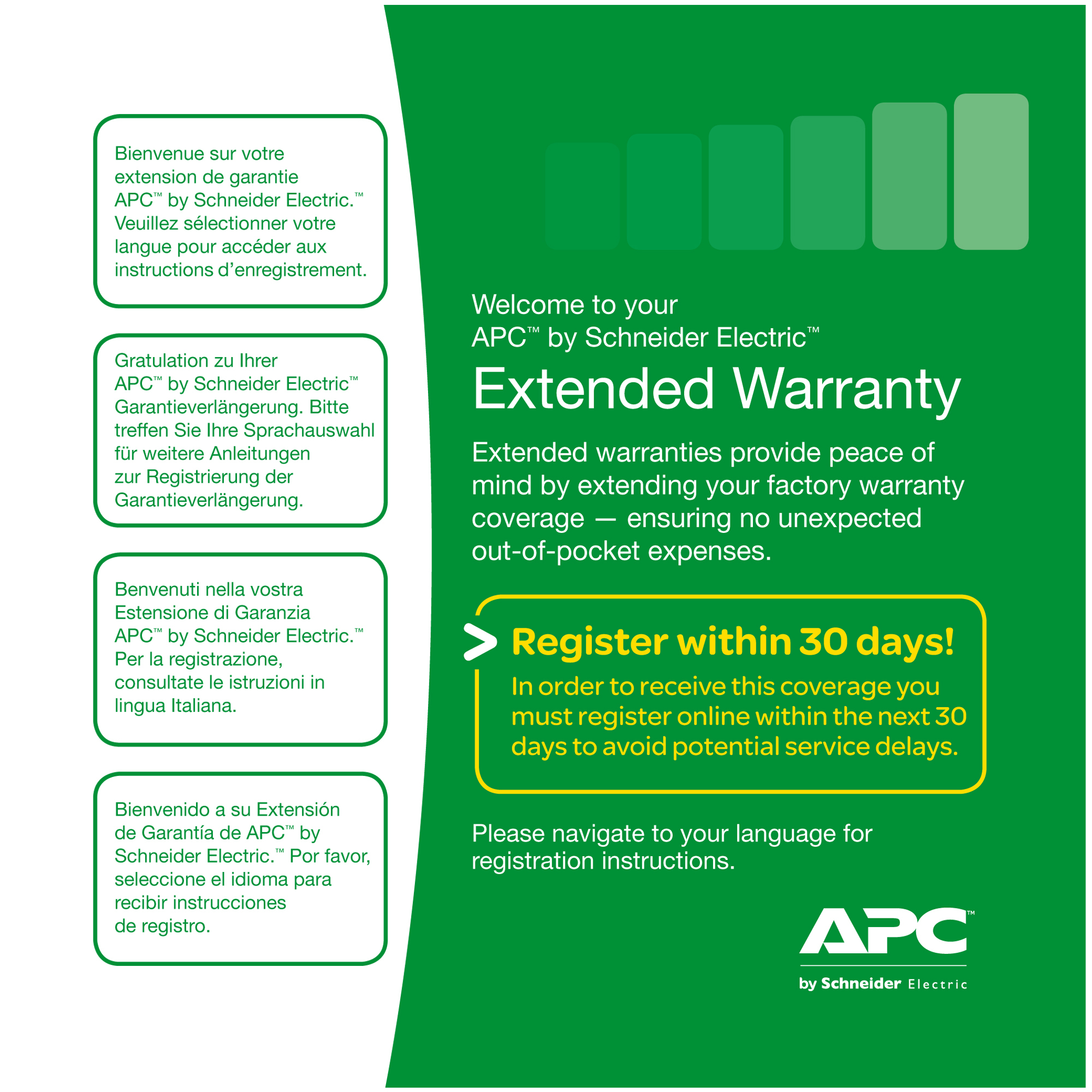 APC Extended Warranty Service Pack - Contratto di …
