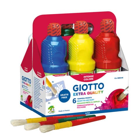 Schoolpack Giotto Tempera Pronta 6 colori assortiti da …