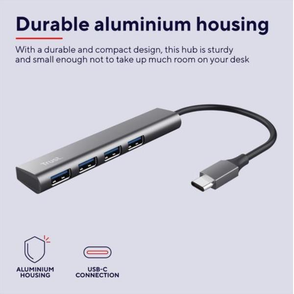 Trust Halyx - Hub - USB-C - 4 …