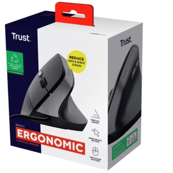 Trust Bayo II - Mouse verticale - ergonomico …