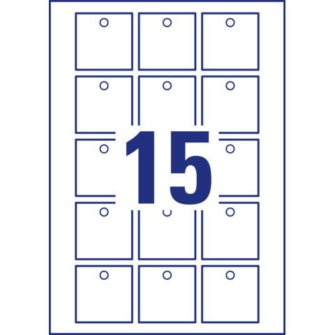 Cartellino stampabile resistente - plastica 190 µ - …