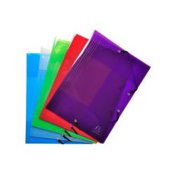 Cartella 3 lembi con elastico angolare Crystal Colours …
