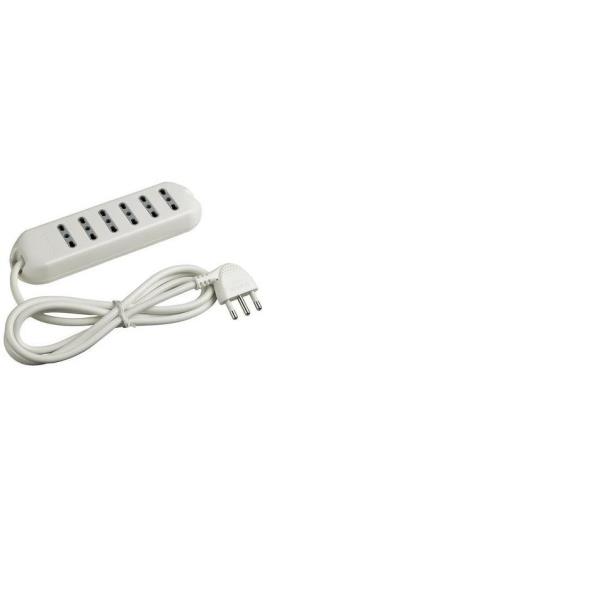 MULTIPRESA SLIM6 - 6 PRESE BIPASSO 10/16A CON …