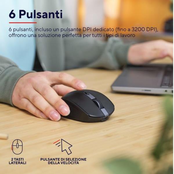 Trust Ozaa - Mouse - multi-dispositivo - per …