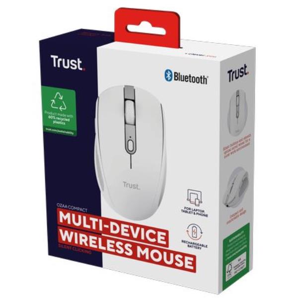 Trust OZAA MOUSE WIRELESS RICARICABILE SILENZIOSO CON DOPPIA …