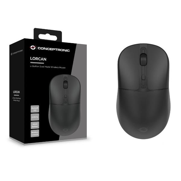 Conceptronic Mouse Dual Mode Bluetooth 5.2 Wireless 2.4GHz …