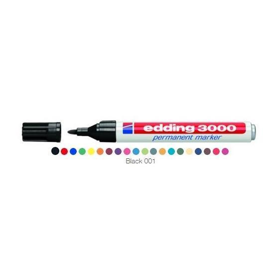 edding 3000 - Marcatore - permanente - nero …
