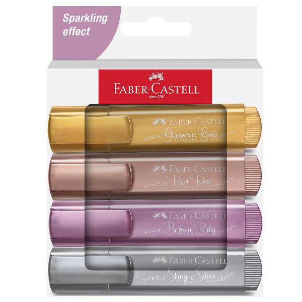 Faber Castell TEXTLINER 46 METALLIC - Confezione da …