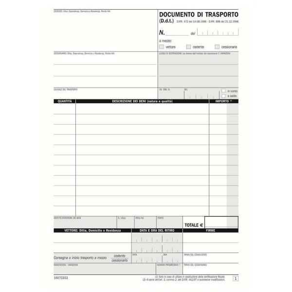 Data Ufficio - Modulo di trasporto - 33 …
