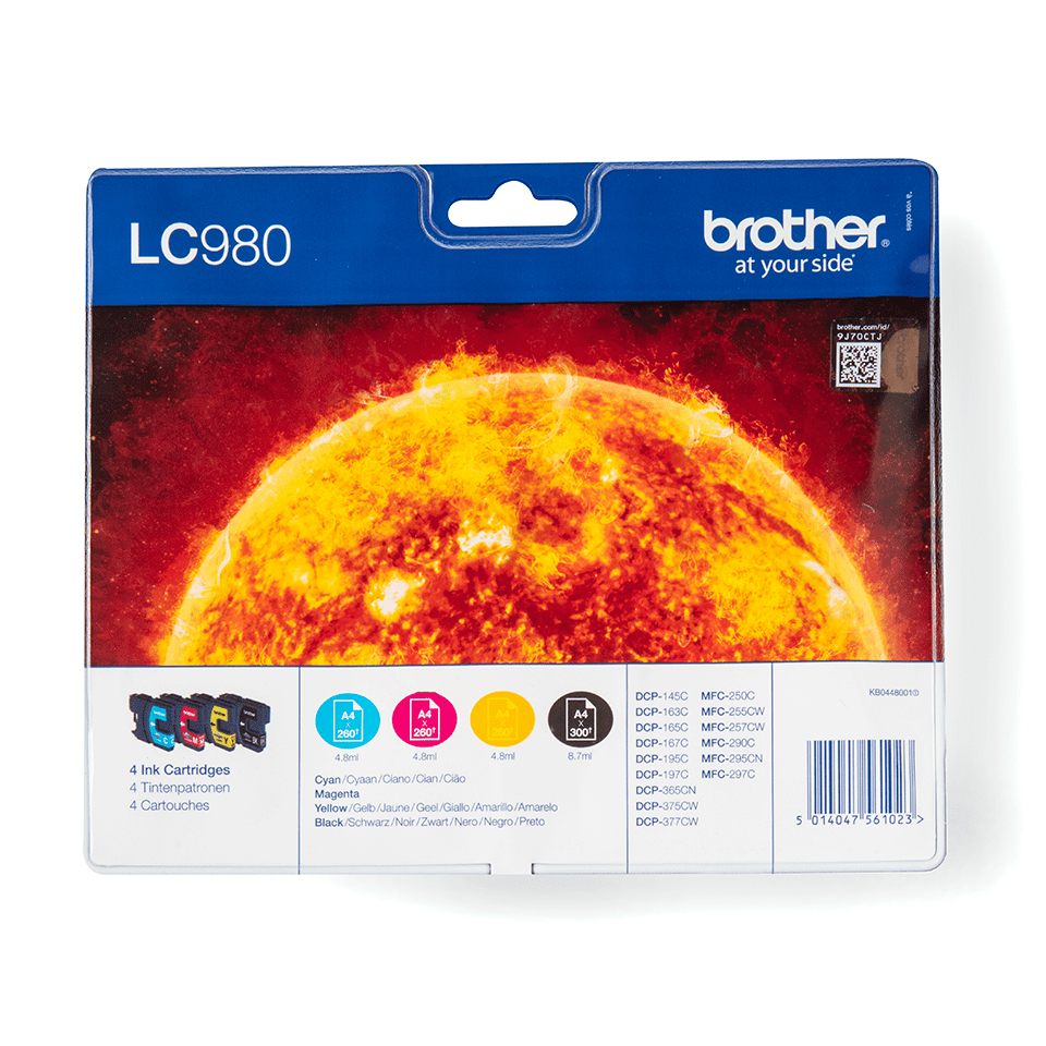 Brother LC980VALBPDR - Confezione da 4 - nero, …