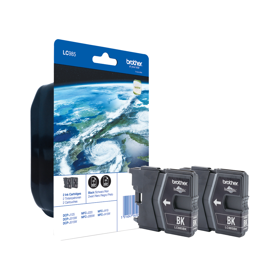 Brother LC985BKBP - Confezione da 2 - nero …