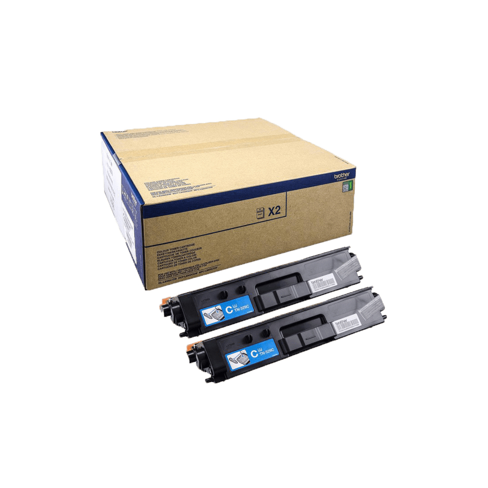 Brother TN329C - Confezione da 2 - ciano …