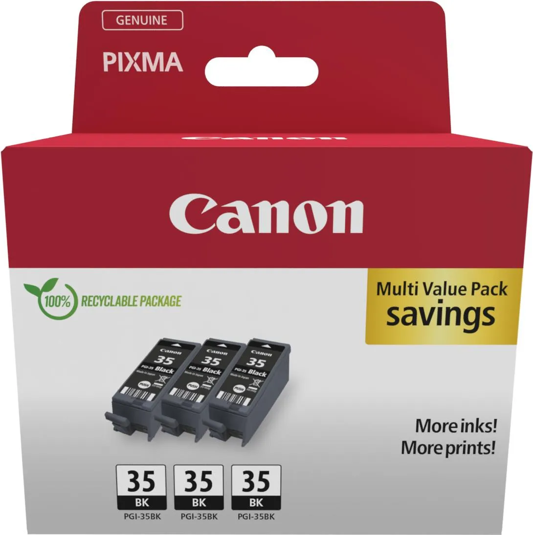 Canon PGI-35BK Triple Pack - Confezione da 3 …