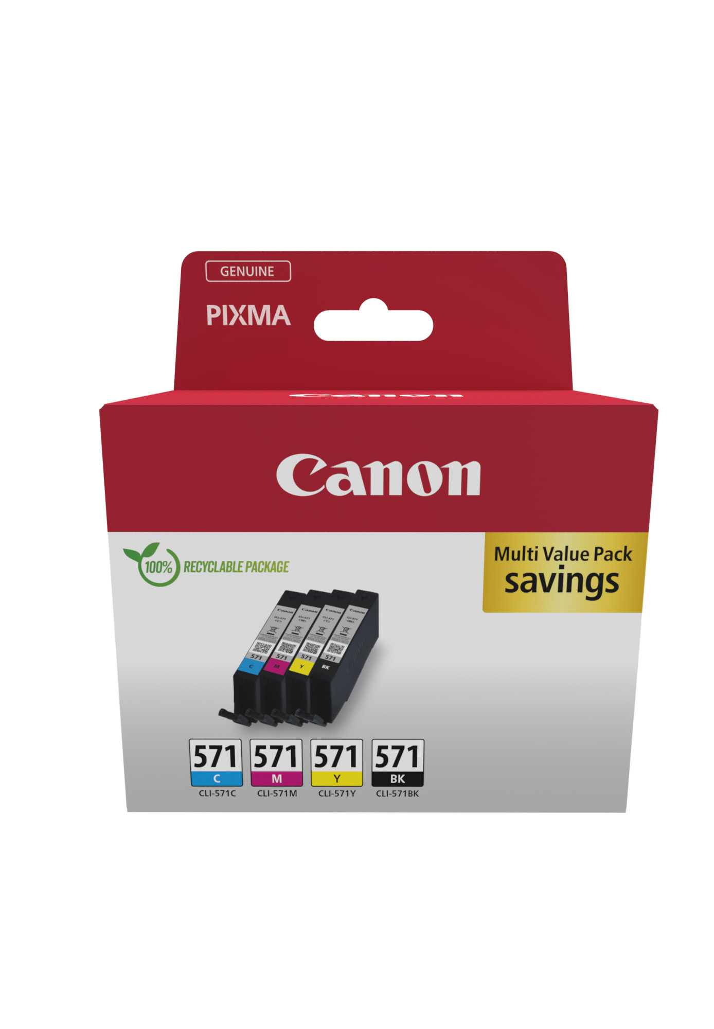 Canon CLI-571 C/M/Y/BK Multipack - Confezione da 4 …