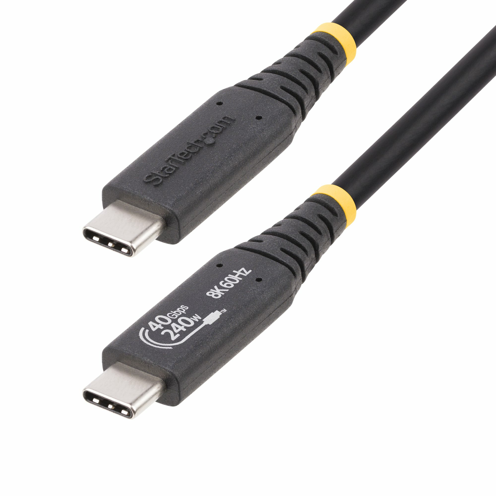 StarTech.com 50cm (1.6ft) USB4 Cable, USB-IF Certified USB-C …
