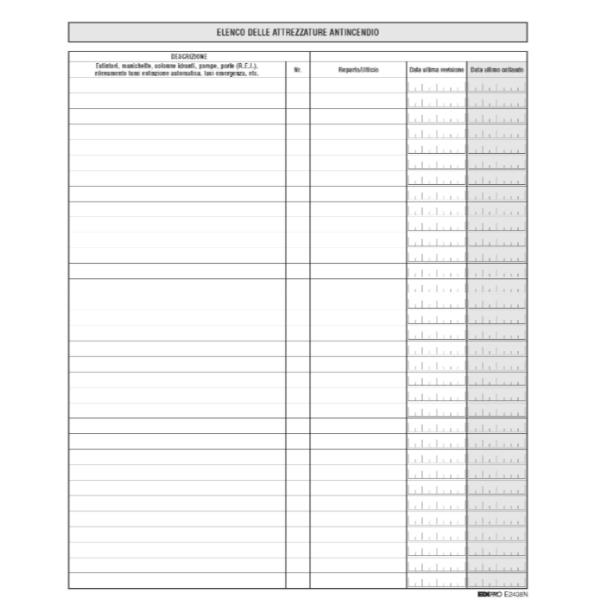 Registro prevenzione incendi - 48pg - 31 x …