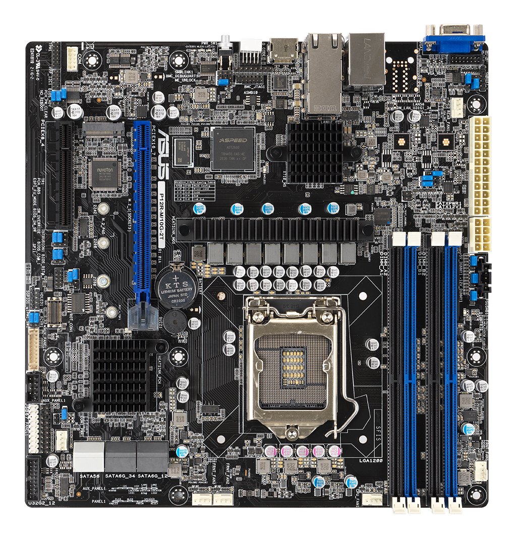 ASUS P12R-M/10G-2T - Scheda madre - micro ATX …