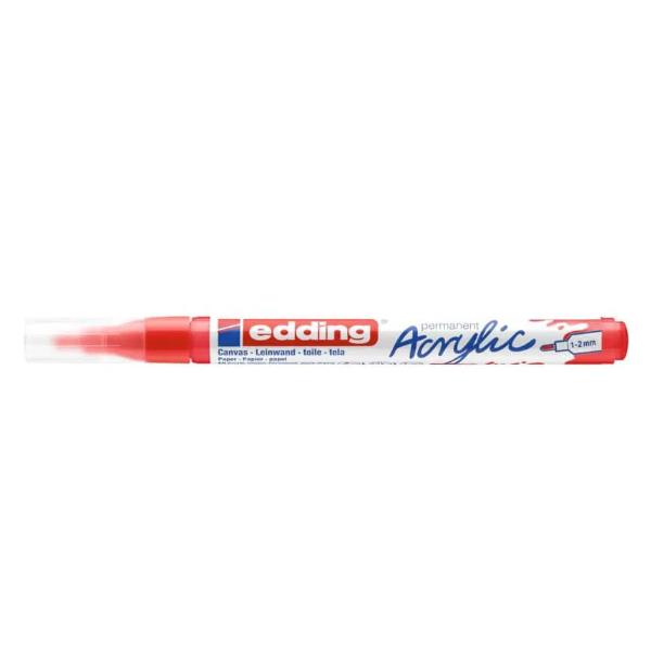 Edding 5300, Rosso, Tipo di punta, Plastica, 1 …