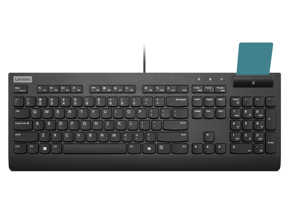 Lenovo Smartcard Wired keyboard II, Full-size (100%), Cablato, …