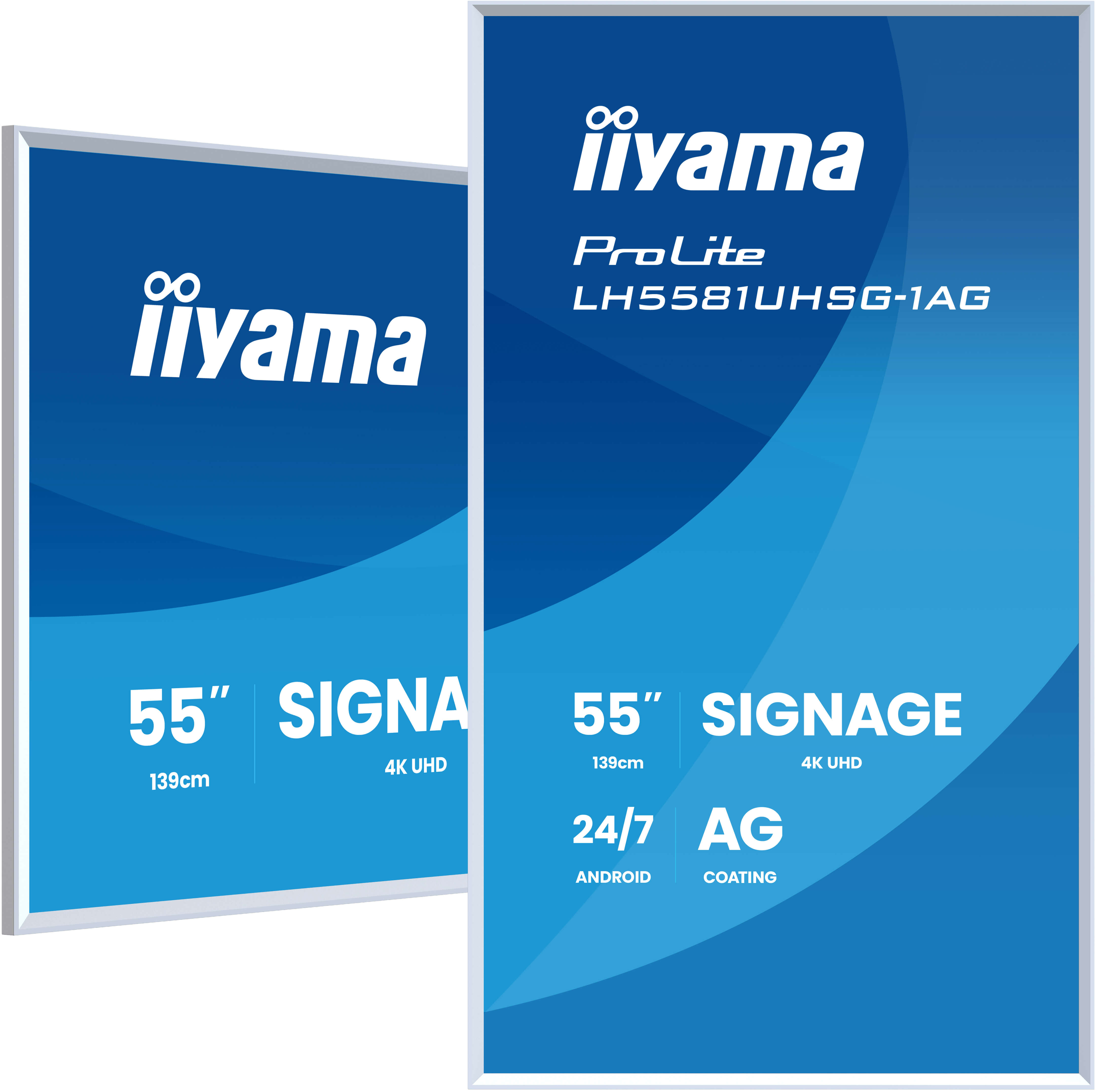 iiyama LH5581UHSG-1AG, Pannello piatto per segnaletica digitale, 138,7 …