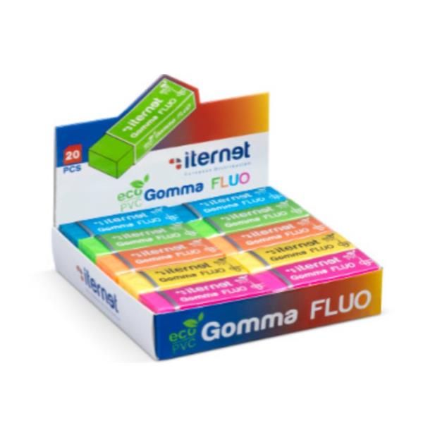 Iternet FLUO - Gomma - giallo, verde, arancione, …