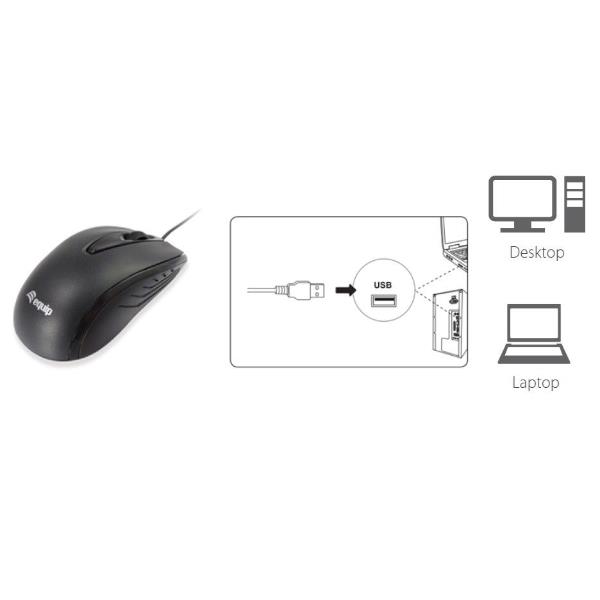 OPTICAL USB COMPACT MOUSE 1000DPI