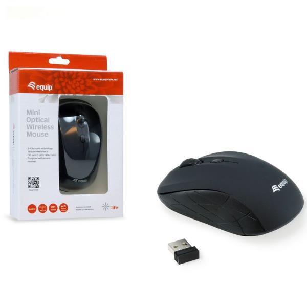 MINI OPTICAL WIRELESS MOUSE BLACK