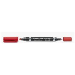 Pennarello Lumocolor Permanent Duo 348 punta feltro - …