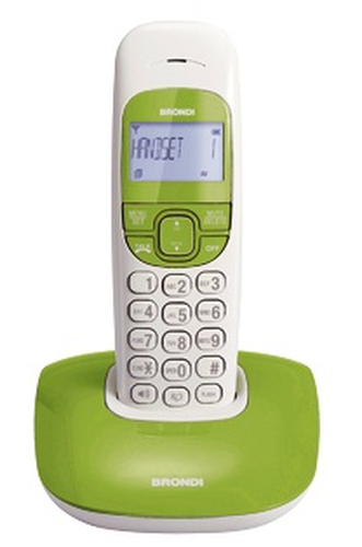Telefono Cordless Brondi Nice Bianco/Verde - <ul> <li>Grande …