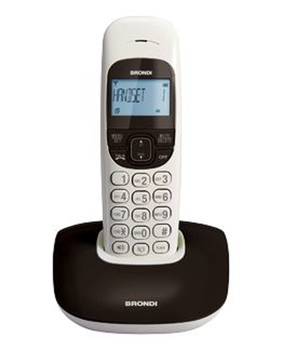 Telefono Cordless Brondi Nice Nero/Bianco - <ul> <li>Grande …