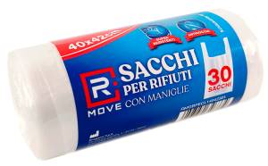 1 Rotolo da 30 Sacchi Rifiuti 40x42cm con …