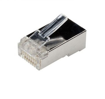 PLUG RJ45 RETE CAT.6 FTP TRANSPARET CONF. 10PCS …