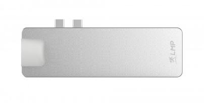 DOCKING TYPE C 8P COMPACT SILVER 2 USB-2USB-C-GYGABIT-HDMI-MINIDP …