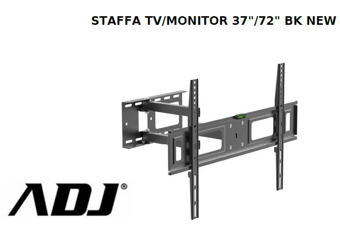 STAFFA TV/MONITOR 37/72 BK NEW MAX 50KG MAX …