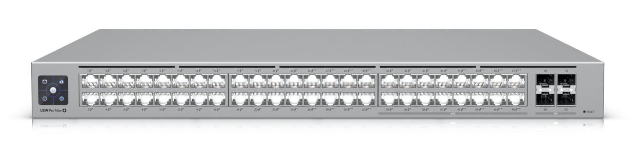 SWITCH 48P POE LAN GIGABIT UBIQUITI USW-PRO-MAX-48-POE L3 …