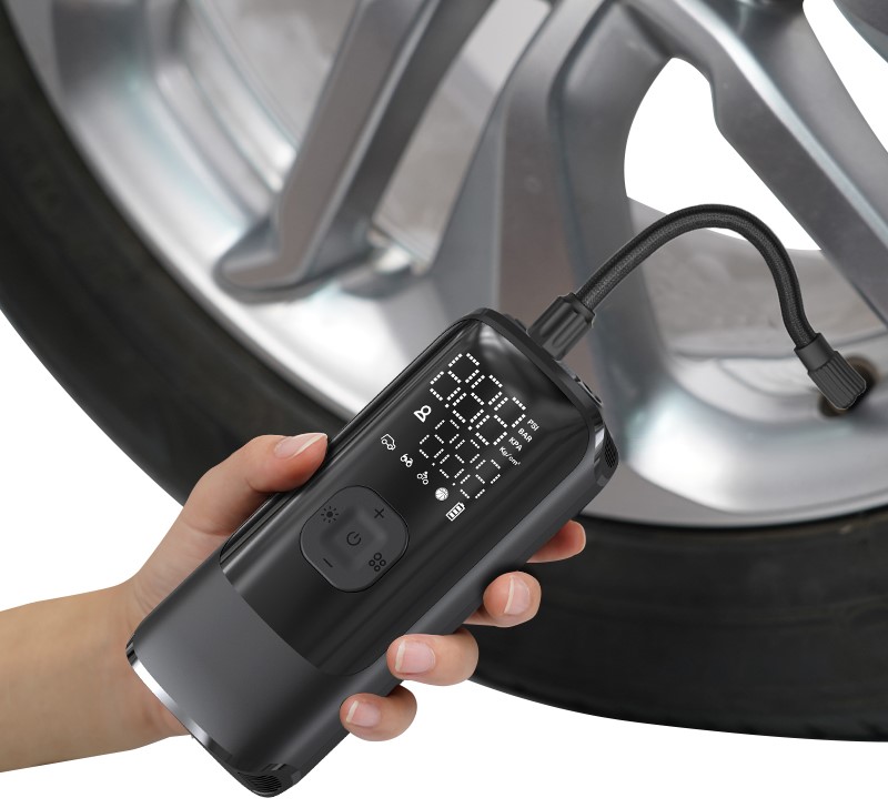 POWER BANK 4000MAH USBC CON AIR COMPRESSOR LED …