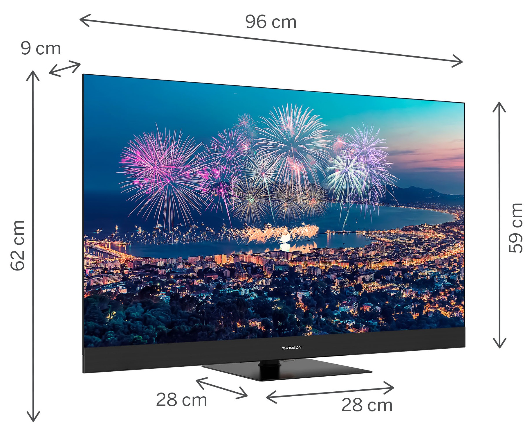 TV 55 THOMSON UHD SMART 4K QLED PIEE …
