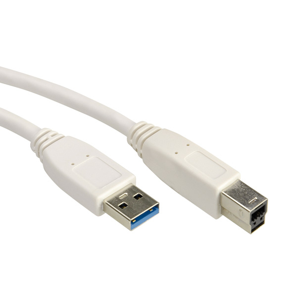 CAVO USB 3.2 A-B 0,8MT M/M WH