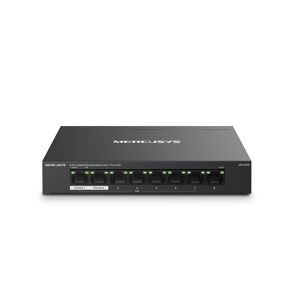 SWITCH DESKTOP MS108GP UNMANGED POE 8P GIGABIT RJ45 …