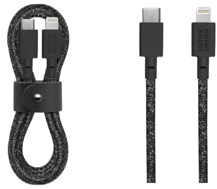 CAVO BELT CON FIBBIA DA USB-C A LIGHTNING …